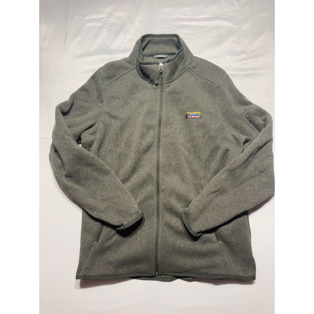 L.L.Bean Gray Full Zip Fleece Jacket